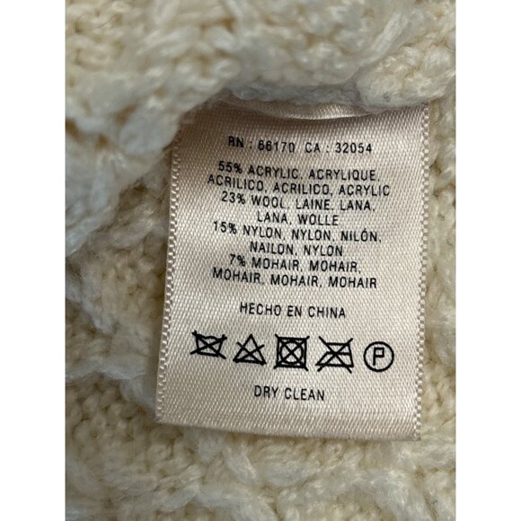 Cottage Core Field Flower Cream Knit Sweater Medium - Picture 7 of 9